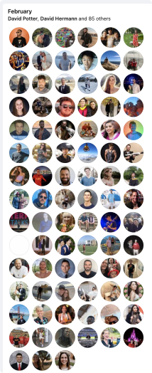 Lots of Facebook birthday reminders
